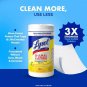 4xPack Lysol Disinfectant WipesAntibacterial Cleaning 320count Lemon&Lime Blossom