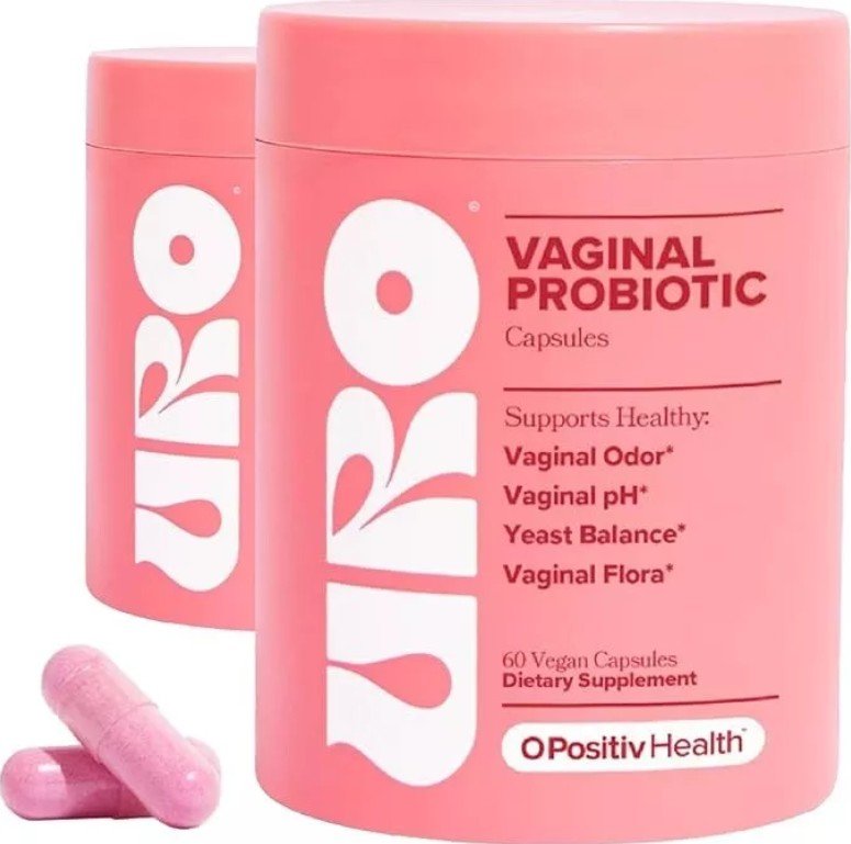 2 PACK URO O Positiv Vaginal Probiotics for Women pH Balance w/ Prebiotic 120 ct