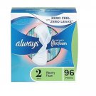 Always Infinity Feminine Pads for Women, Size 2, 96 Count