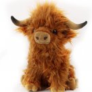 Stuffed Animal Scottish Highland Cow Plush Toy Cute Plushie Christmas 9.6 inch