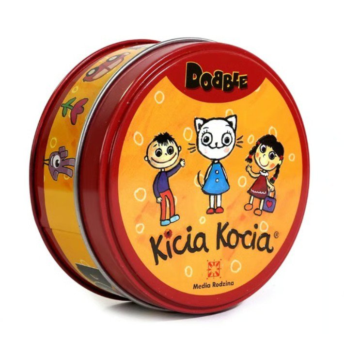 DOBBLE ! Classic-Kicia Kocia- Award-Winning Card Game for Family and Kids Travelling Board Games