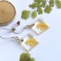 Real Leaves Earrings, Resin Earrings