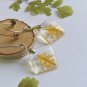 Real Leaves Earrings, Resin Earrings