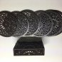 6 Pack - Moroccan Tile Design Drink Coasters Table Set - Arabesq Style