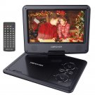 Portable DVD Player with 9.5" , 5-Hour Built-in Rechargeable Battery, Support CD/DVD/SD Card/USB
