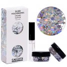 Silver Holographic Chunky Glitter Cosmetic Body Face Hair Eye For EDC Musical Festival Carnival