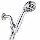 AquaDance High Pressure 6-Setting 3.5" Chrome Face Handheld Shower