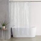 AmazonBasics Heavyweight Vinyl Shower Curtain Liner with Hooks - 72 x 72 Inches, Clear