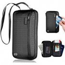 RFID Passport Holder LUXSURE Waterproof Neck Travel Wallet Multiple