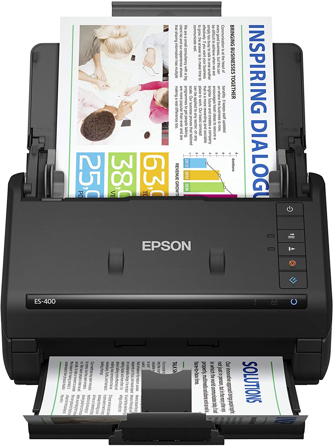 Epson WorkForce ES-400 Color Duplex Document Scanner for PC and Mac, Auto Document Feede