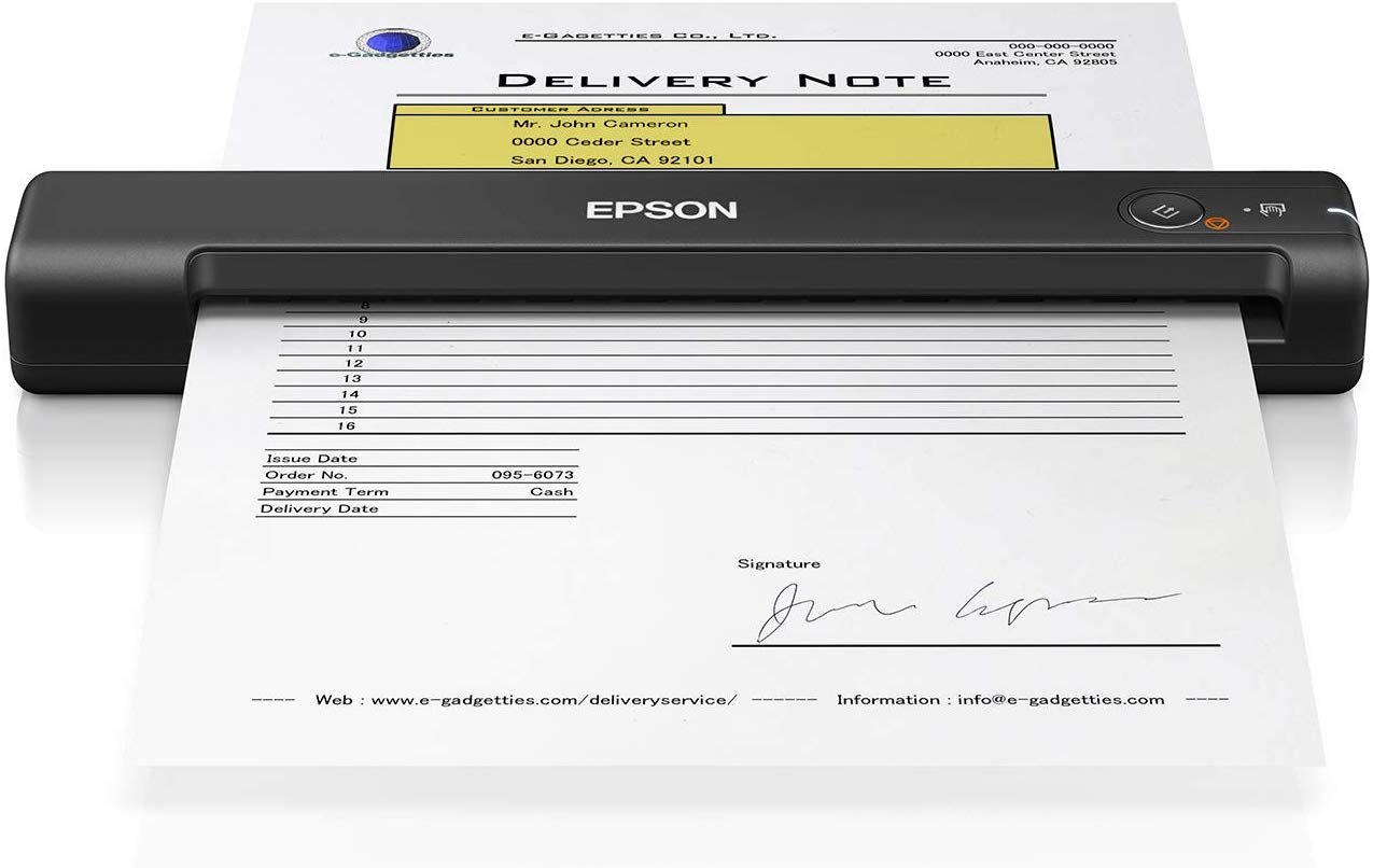Epson Workforce ES-50 Portable Sheet-fed Document Scanner for PC and Mac