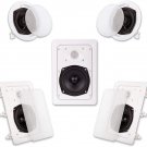 Acoustic Audio HT-55 in Wall in Ceiling 1000 Watt Home Theater 5 Speaker System