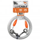 BV Pet Reflective Tie Out Cable for Dog up to 90 Pound, 25 Feet