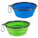 COMSUN 2-Pack Extra Large Size Collapsible Dog Bowl, Food Grade