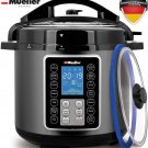 Mueller UltraPot 6Q Pressure Cooker Instant Crock 10 in 1 Hot Pot with German ThermaV Tech,