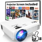 DR. J Professional HI-04 1080P Supported 4Inch Mini Projector with 170" Display