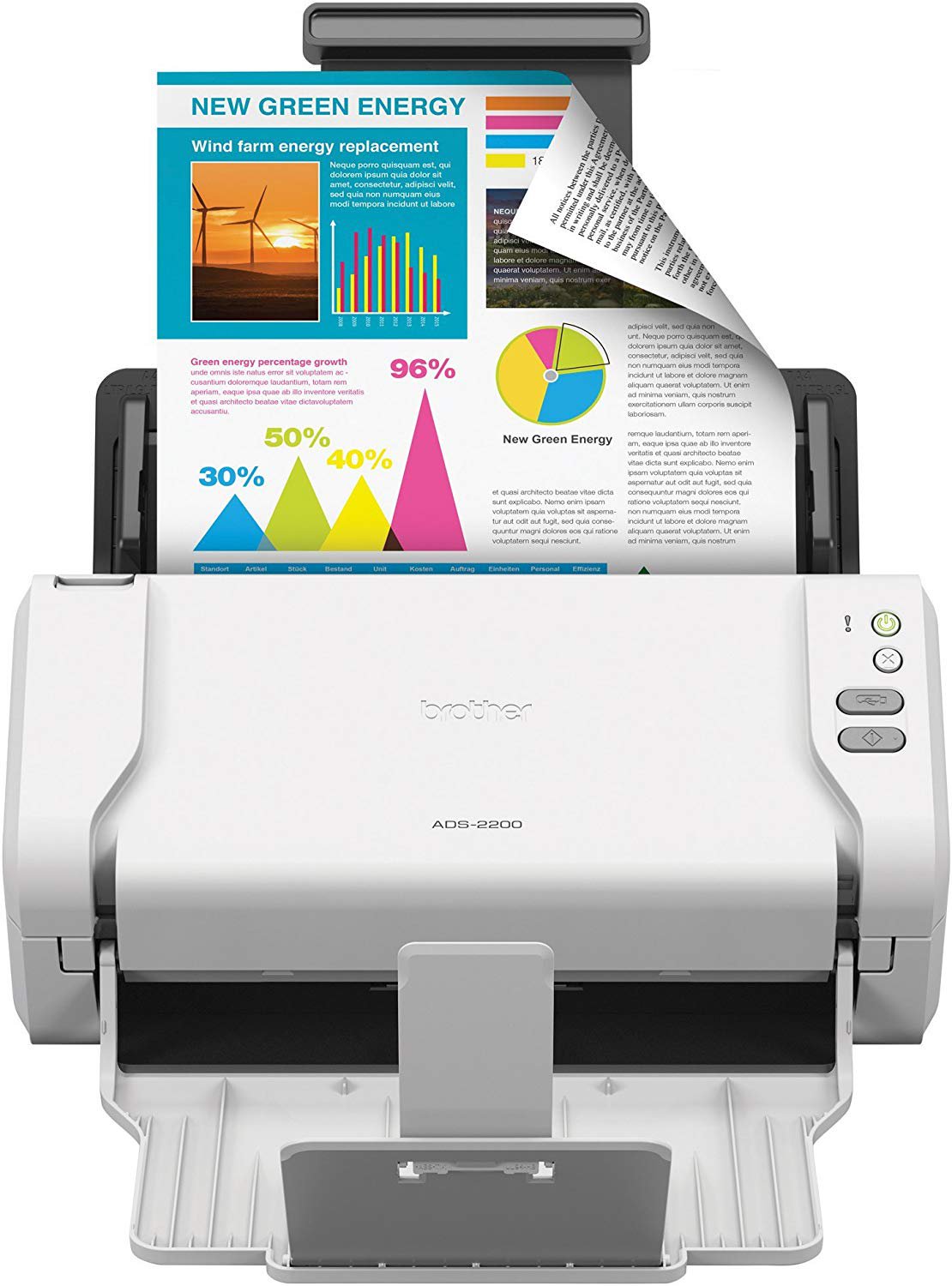 Brother High-Speed Desktop Document Scanner, ADS-2200