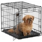 MidWest Homes for Pets Dog Crate | iCrate Single Door & Double Door Folding Metal Dog Crates