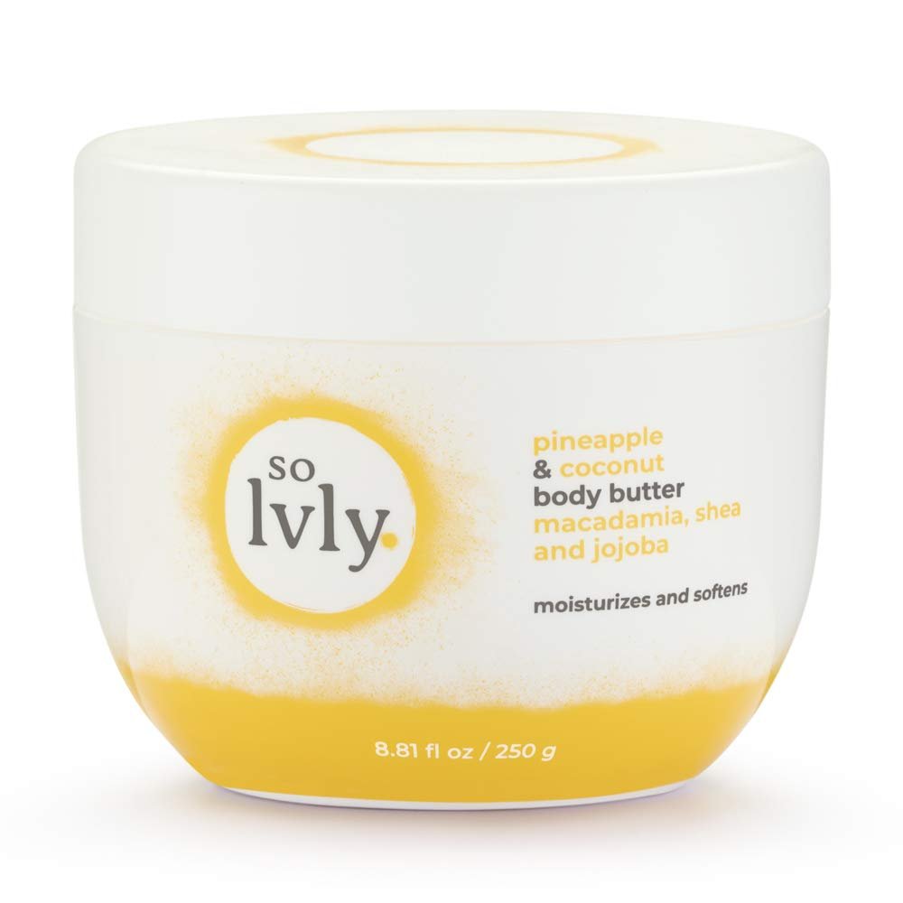 so Lvly Pineapple & Coconut Body Butter, Pineapple & Coconut, 8.82 Ounce