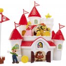 Nintendo Super Mario Deluxe Mushroom Kingdom Castle Playset with 5 2.5