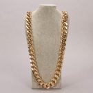 Men hip hop 25mm width 90cm length ICE OUT chunky necklace