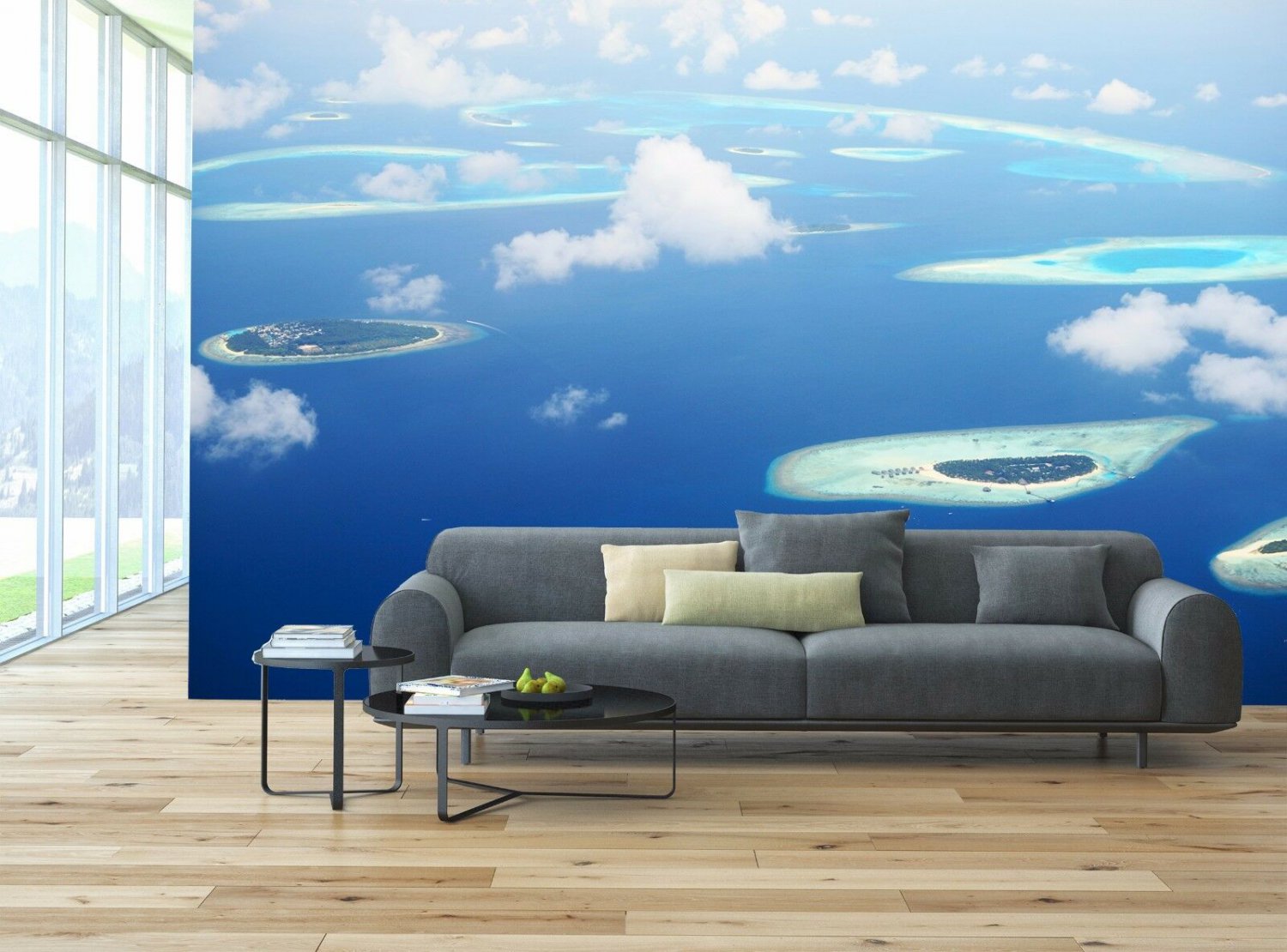 Blue Infinity 3D Photo Wallpaper Wall Mural Wall Decor Paper Poster Art