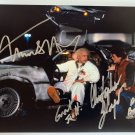 Back to the Future cast signed autographed 8x12 photo photograph Michael J. Fox Back to the Future cast signed autographed 8x12 photo photograph Michael J. Fox