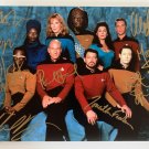Star Trek The Next Generation cast signed autographed 8x12 photo Patrick Stewart Star Trek The Next Generation cast signed autographed 8x12 photo Patrick Stewart