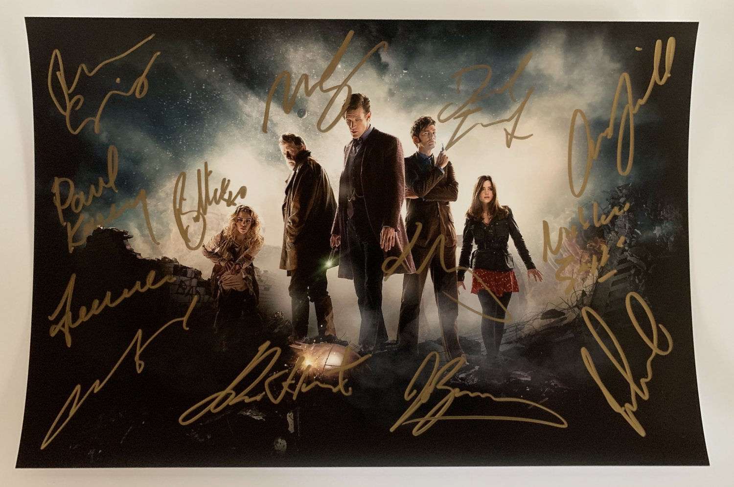 Doctor Who cast signed autographed 8x12 photo photograph David Tennant Matt Smith