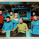 Star Trek 1966 cast signed autographed 8x12 photo William Shatner Leonard Nimoy