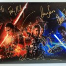 Star Wars cast signed autographed 8x12 photo Harrison Ford Carrie Fisher Daisy Ridley Star Wars cast signed autographed 8x12 photo Harrison Ford Carrie Fisher Daisy Ridley