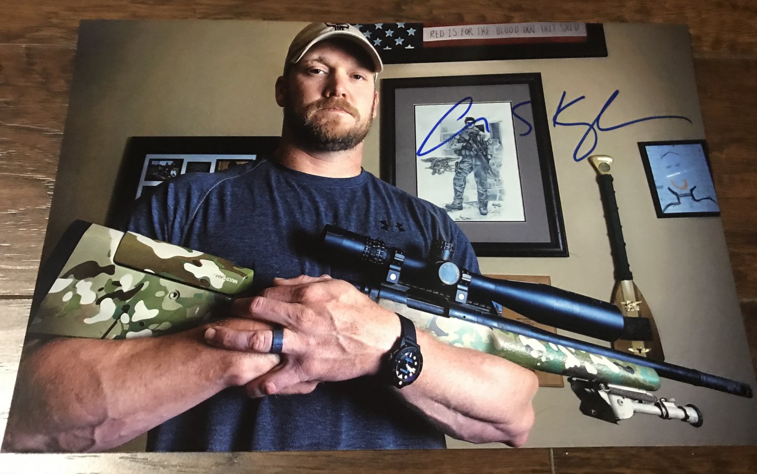 American Sniper Chris S. Kyle True war hero signed autographed 8x12 photo photograph
