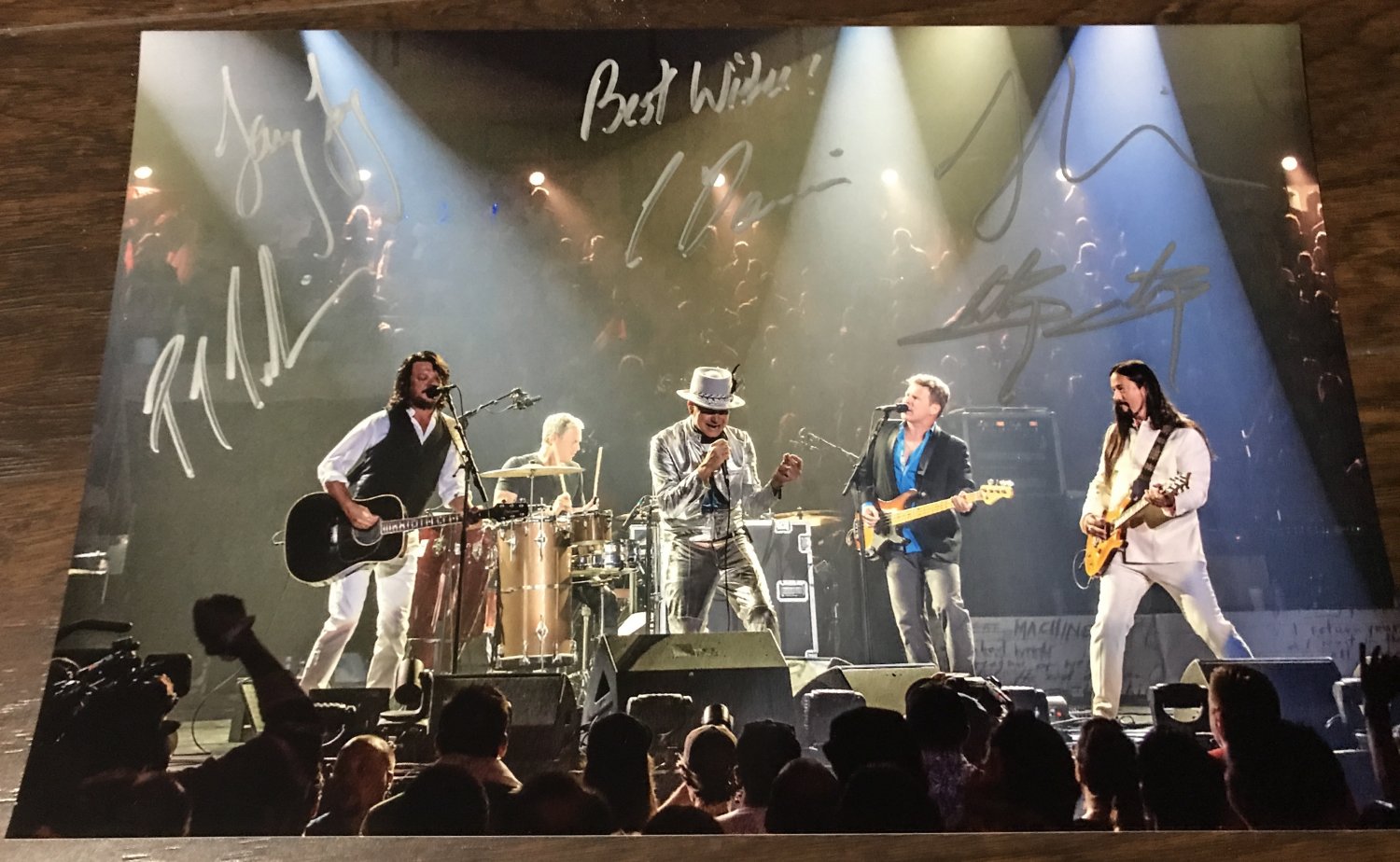 The Tragically Hip band signed autographed 8x12 photo Gord Downie LAST CONCERT