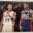 Kobe Bryant Lebron James signed autographed 8x12 photograph photo rc autographs Kobe Bryant Lebron James signed autographed 8x12 photograph photo rc autographs