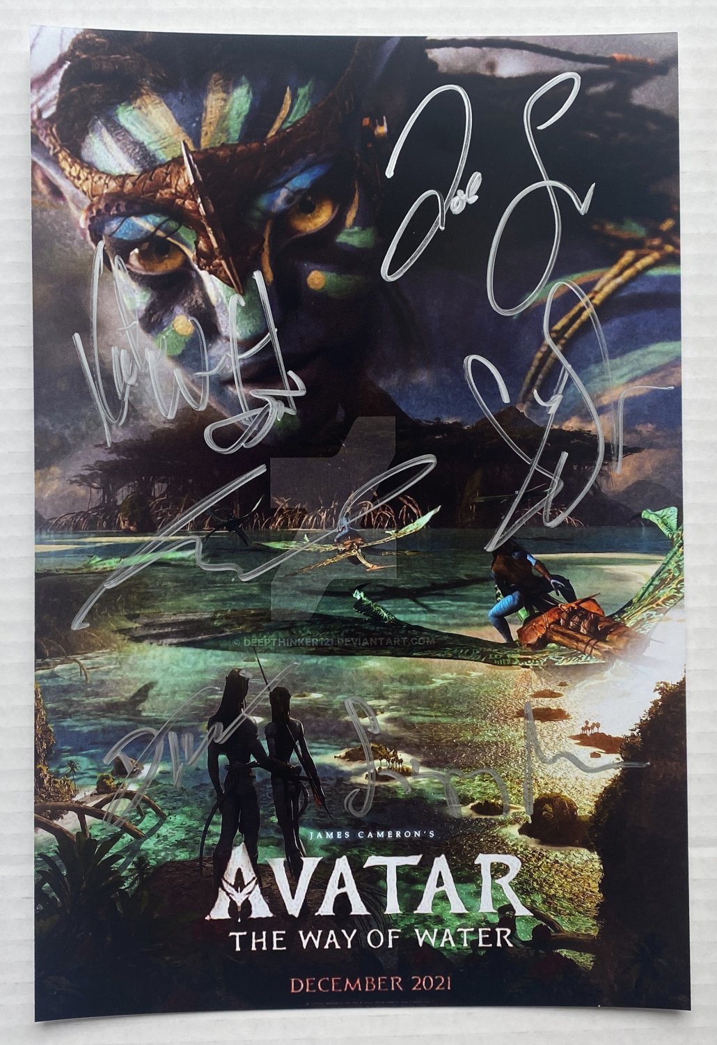 Avatar 2 The Way of Water cast signed autographed 8x12 photo photograph