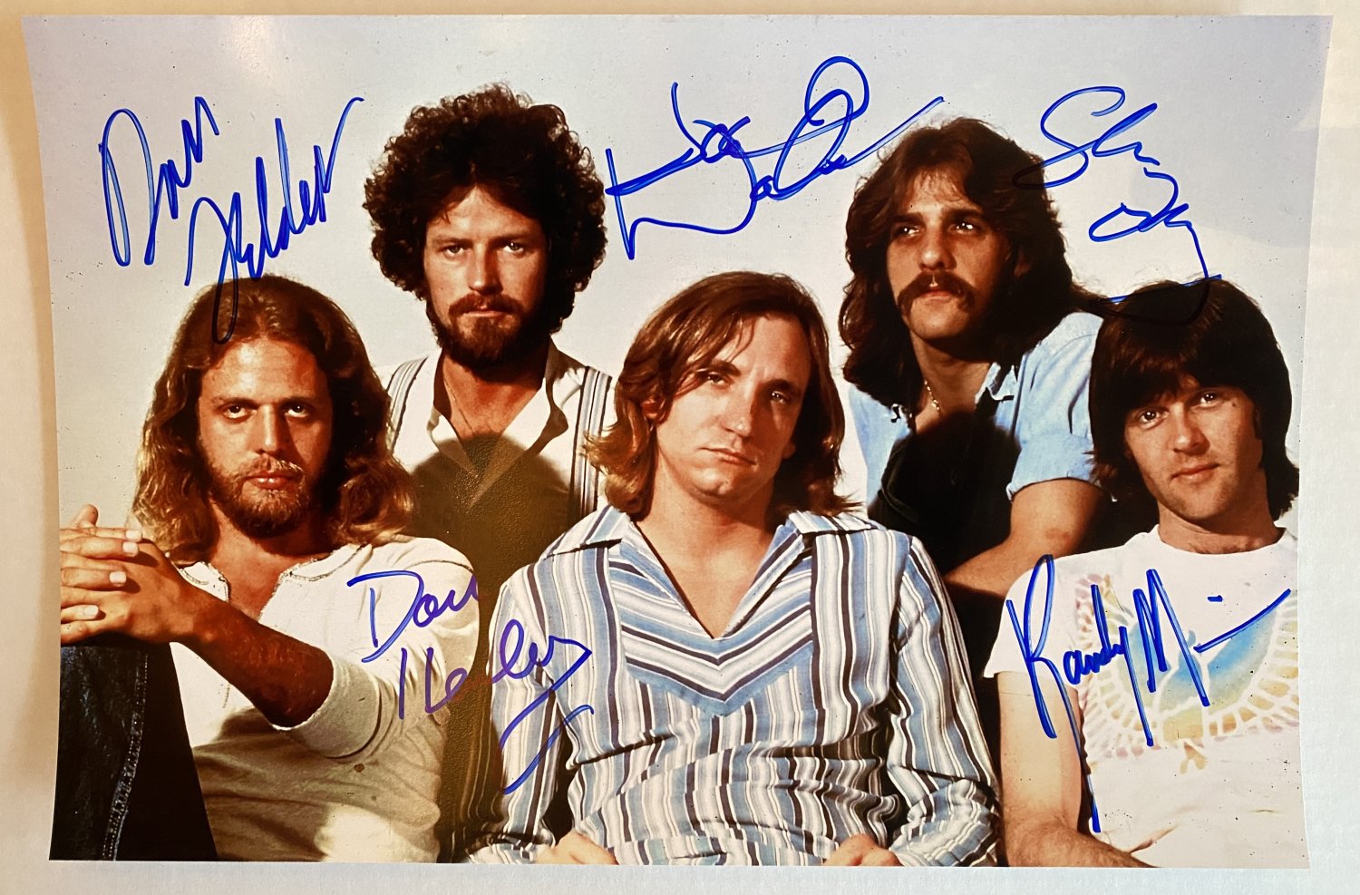 The Eagles band signed autographed 8x12 photo Don Henley Glenn Frey Joe ...