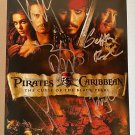 Pirates of the Caribbean cast signed autographed 8x12 photo Johnny Depp Pirates of the Caribbean cast signed autographed 8x12 photo Johnny Depp