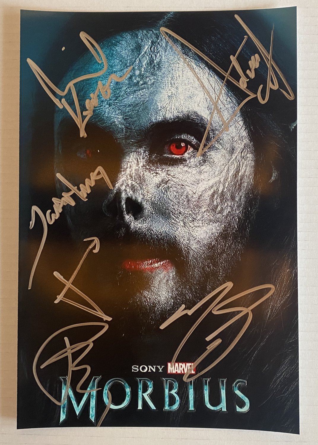 Morbius cast signed autographed 8x12 photo Lared Leto photograph MARVEL