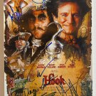HOOK cast signed autographed 8x12 photo Robin Williams Dustin Hoffman photograph HOOK cast signed autographed 8x12 photo Robin Williams Dustin Hoffman photograph