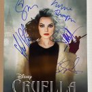 Cruella cast signed autographed 8x12 photo Emma Stone Emma Thompson photograph
