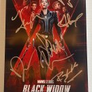 Black Widow cast signed autographed 8x12 photo Scarlett Johansson photograph