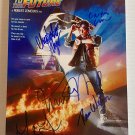 Back to the Future cast signed autographed 8x12 photo Michael J. Fox Lloyd photograph