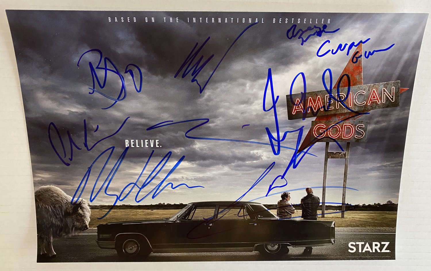 American Gods cast signed autographed 8x12 photo Ricky Whittle photograph
