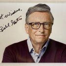 Bill Gates Microsoft CEO signed autographed 8x12 photo photograph autographs