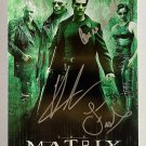 The Matrix 1999 cast signed autographed 8x12 photo Keanu Reeves autographs