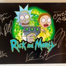 Rick and Morty cast signed autographed 8x12 photo photograph Justin Roiland Dan Harmon