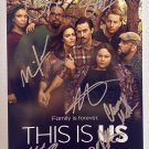 This Is Us cast signed autographed 8x12 photo Milo Ventimiglia Mandy Moore autographs