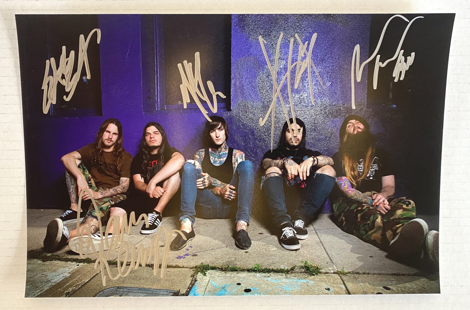 Suicide Silence band signed autographed 8x12 photo Mitch Lucker autographs photograph