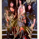 Motley Crue band signed autographed 8x12 photo Tommy Lee Nikki Sixx autographs