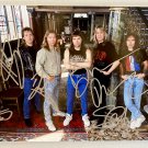 Iron Maiden band signed autographed 8x12 photo Bruce Dickinson autographs Iron Maiden band signed autographed 8x12 photo Bruce Dickinson autographs